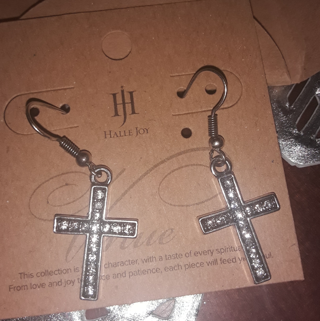 Halle Joy Fashion Cross Earrings